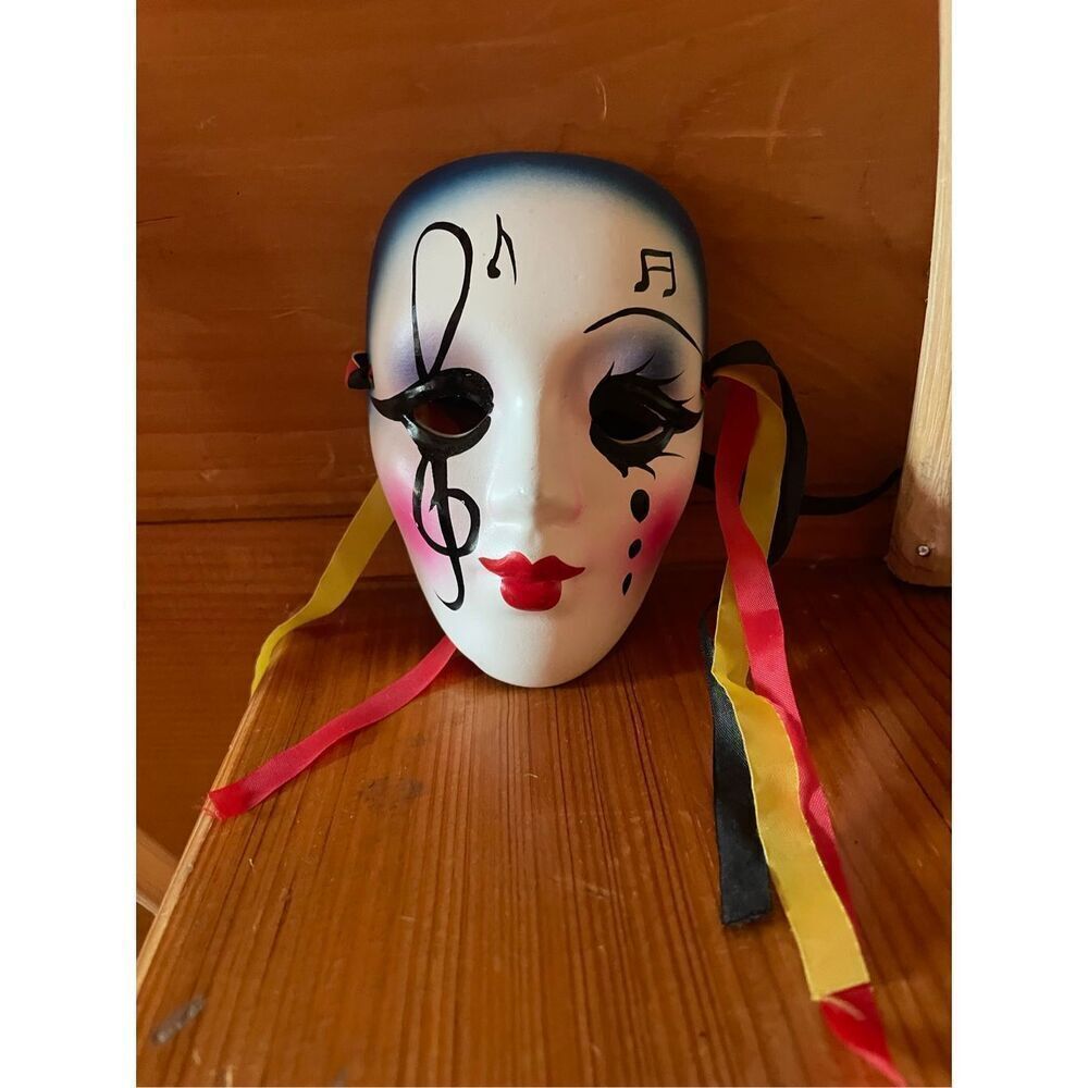 Vintage Ceramic Mardi Gras Mask